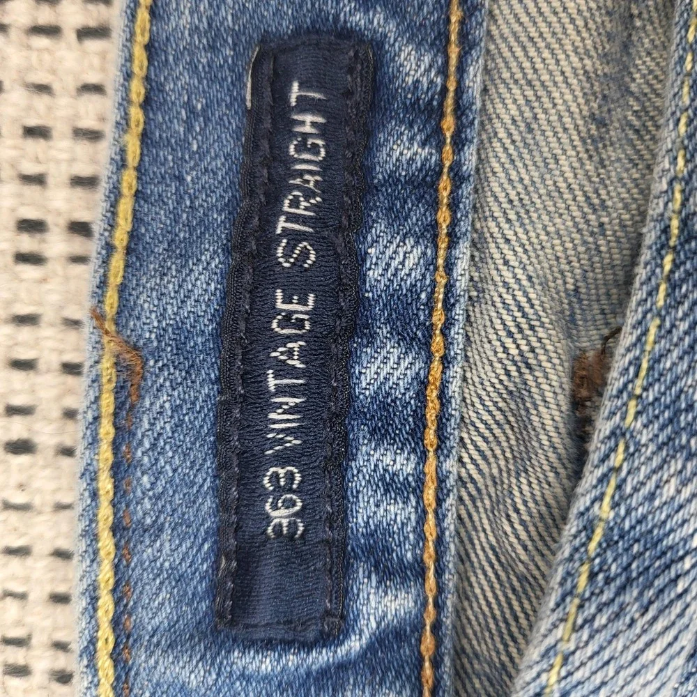 Lucky Brand 363 Vintage Straight Jeans Mens 40x32 Blue Light Wash Denim‎ Pants